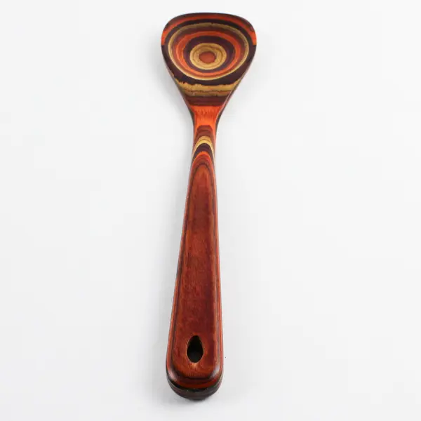 Baltique Red/Orange Wooden Bamboo Cooking Spatula Kitchen Utensil 12.75" Long