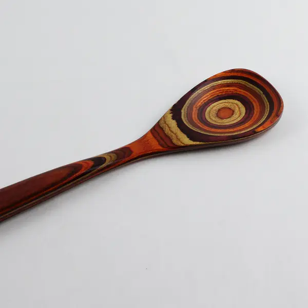Baltique Red/Orange Wooden Bamboo Cooking Spatula Kitchen Utensil 12.75" Long