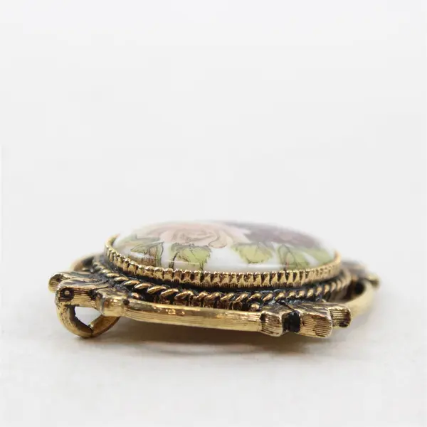 Vintage Sarah Coventry Rose Marie Gold-Tone Pendant
