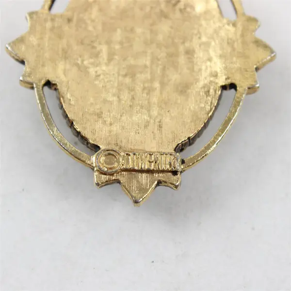 Vintage Sarah Coventry Rose Marie Gold-Tone Pendant