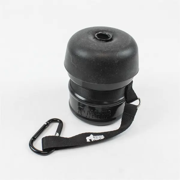 Gorilla Grip Portable Pet Water Bottle Leakproof Dog Travel Bowl Black Strap