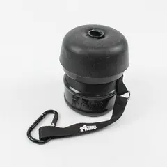 Gorilla Grip Portable Pet Water Bottle Leakproof Dog Travel Bowl Black Strap