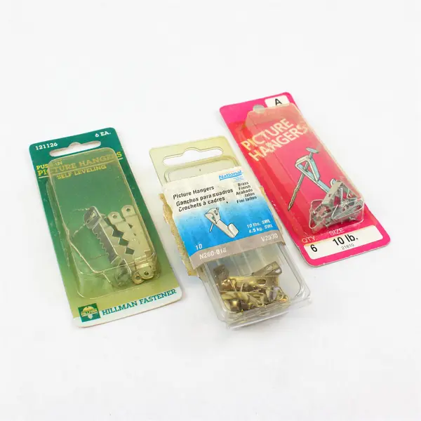 Lot of 3 Packages Wall Picture Hangers Hillman National New Open Box