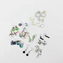 Mixed Lot Costume Jewelry Earrings Assorted Styles Pre-Owned