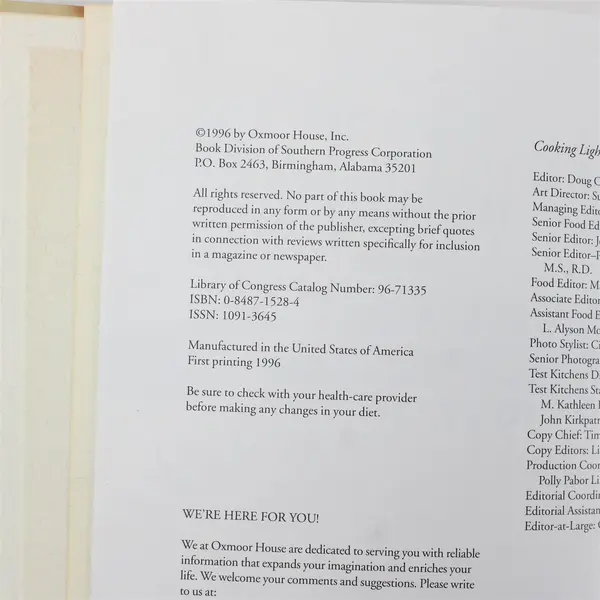 Cooking Light Annual Recipes 1997 (Hardcover, Cookbook, Oxmoor House Inc)