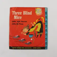 VTG Three Blind Mice Golden Record 45 RPM Mitch Miller & Orchestra Anne Lloyd 