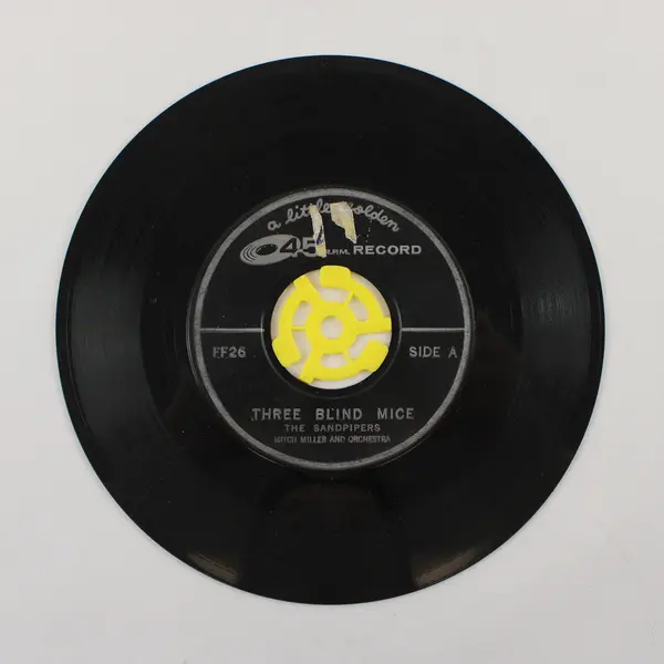 VTG Three Blind Mice Golden Record 45 RPM Mitch Miller & Orchestra Anne Lloyd 