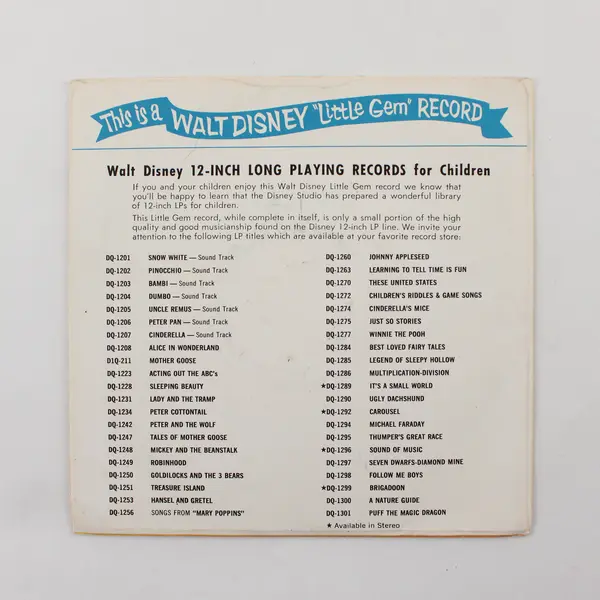 Archer & Gile Swing/Marching Song 45 RPM LG-720 Walt Disney Little Gem