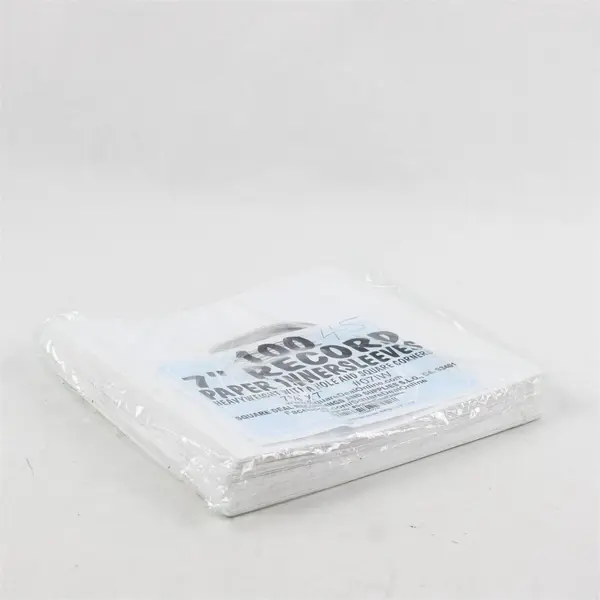 Square Deal 45 Pack White 7in Record Inner Sleeves MPN 07IW