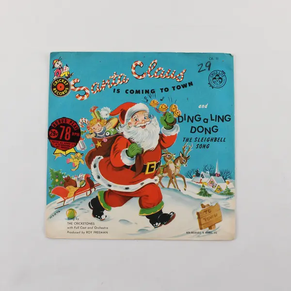 The Cricketones Santa Claus Is Coming To Town Cricket Records 78 RPM