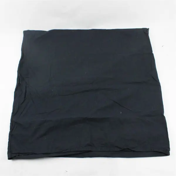 Lot Of 2 IKEA Matching Solid Black Color Square Pillowcases 100% Cotton 24"x24"