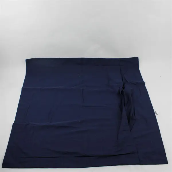 Lot Of 2 EURO Matching Navy Blue Square Pillowcases Polyester/Cotton 26" x 26"