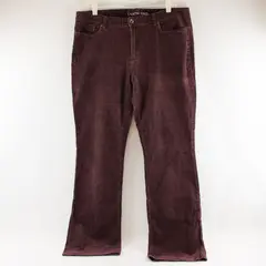 Lands End Women's Size 14 Purple Mid-Rise Bootcut Leg Corduroy Pants