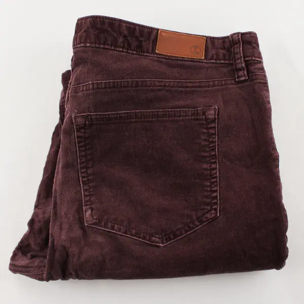 Lands End Women's Size 14 Purple Mid-Rise Bootcut Leg Corduroy Pants