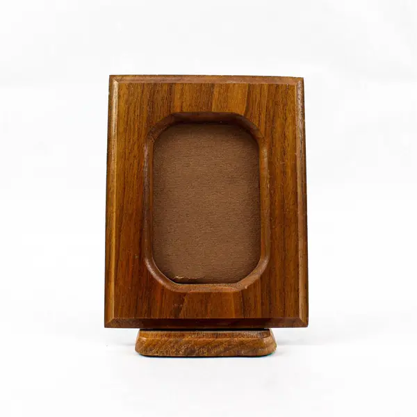 Vintage Medium Tone Wooden Free Standing Picture Frame 2" x 3"