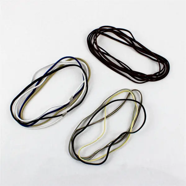 Lot of 15 Thin Stretchy Headbands Various Colors