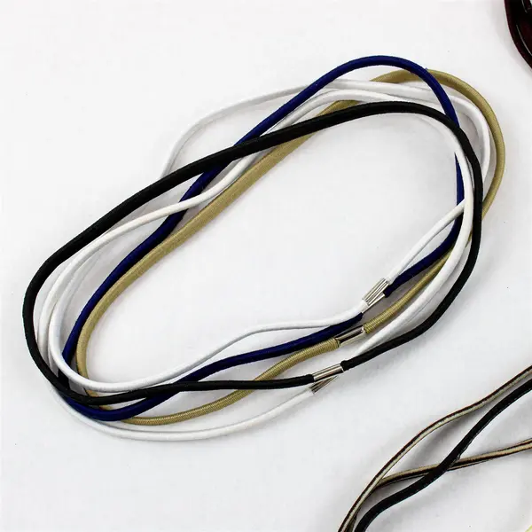 Lot of 15 Thin Stretchy Headbands Various Colors