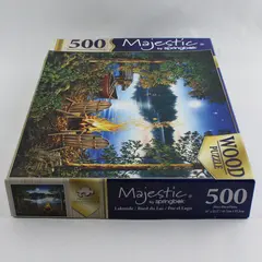 Lakeside Majestic by Springbok 500pc Jigsaw Puzzle 18"x22.5" complete 