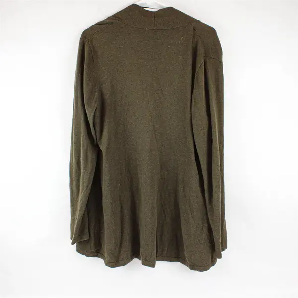 LOFT Olive Green Open-Front Knit Cardigan Women's Large