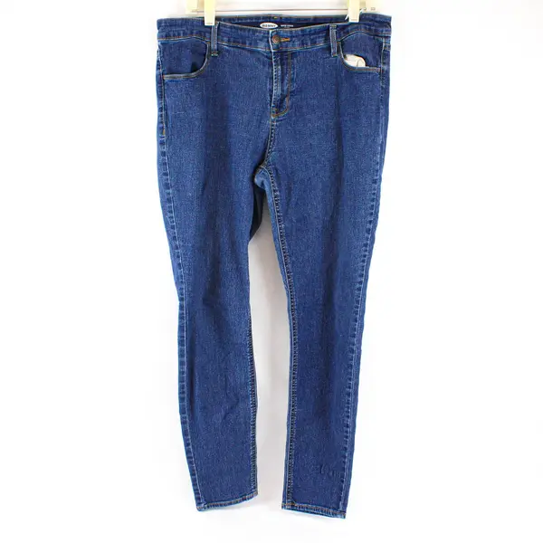 Old Navy Medium Wash Super Skinny Mid-Rise Jeans Women's Size 14