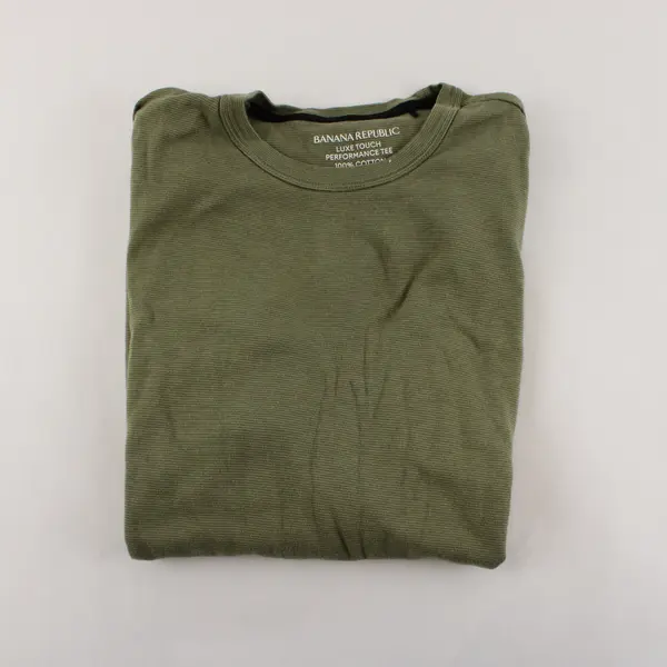 Banana Republic Olive Green Luxe Touch Performance Tee Men's Medium