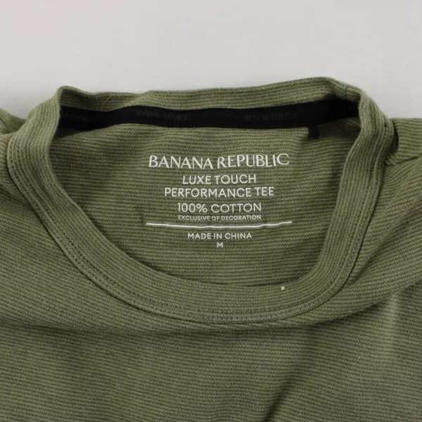 Banana Republic Olive Green Luxe Touch Performance Tee Men's Medium