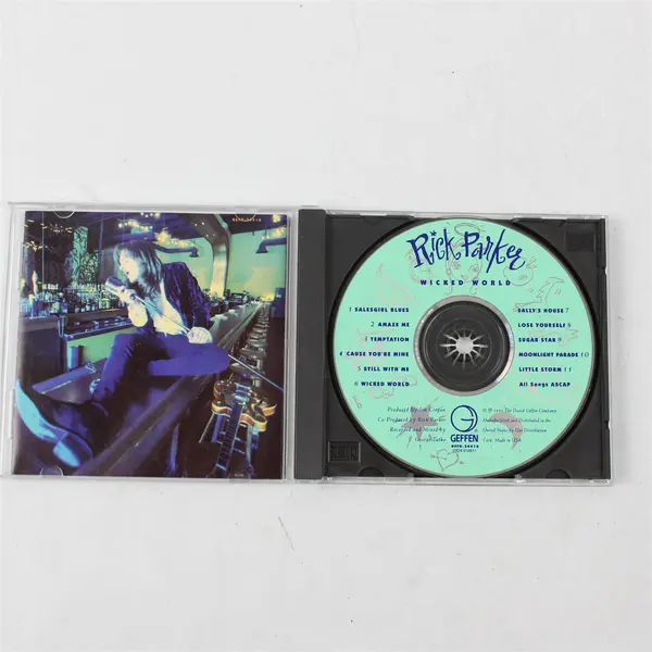 Wicked World By Rick Parker (CD, 1991, 1 Disc, David Geffen Company, Rock)