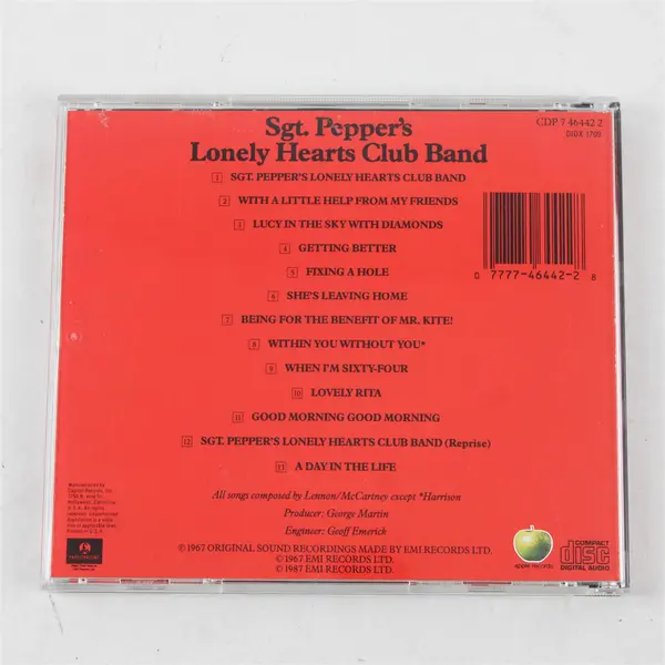 Sgt. Pepper's Lonely Hearts Club Band By The Beatles (CD, 1987, EMI Records LTD)