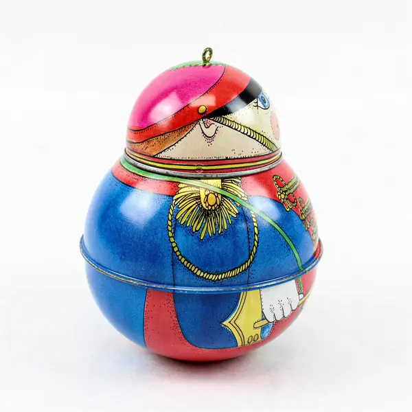 Collectible Vintage Hallmark Container Ornament 1991 Jolly Wolly Soldier.