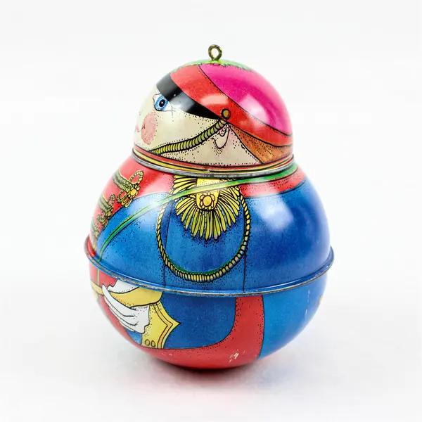 Collectible Vintage Hallmark Container Ornament 1991 Jolly Wolly Soldier.