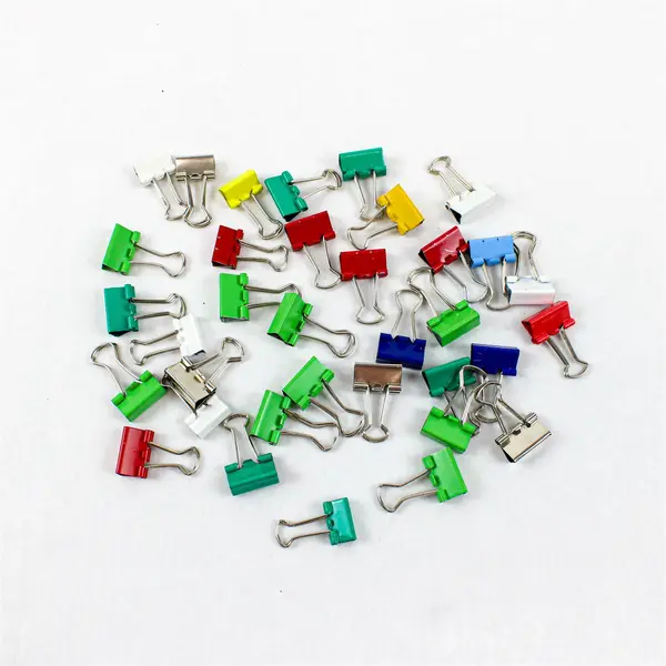 ACCO Lot of 2 Binder Clips Mini Small Assorted Colors 35/43 Count