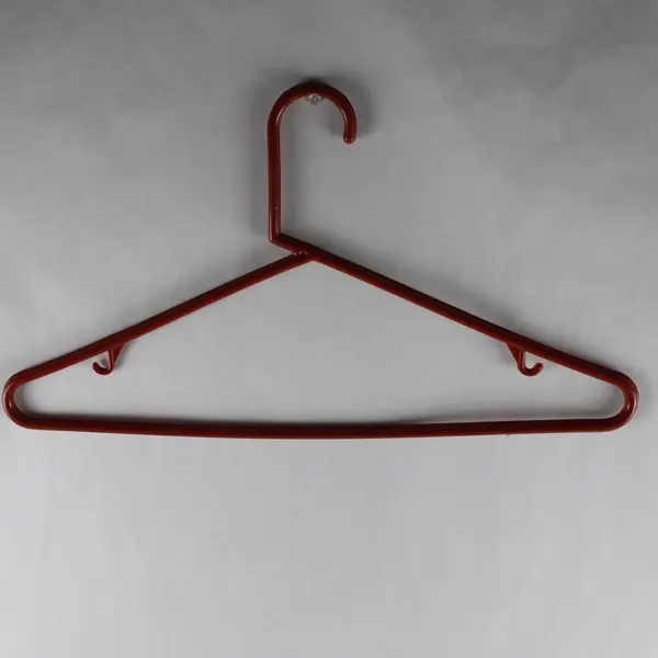 Lot of 10 Pink and Red Clothes Hangers with Strap Hooks