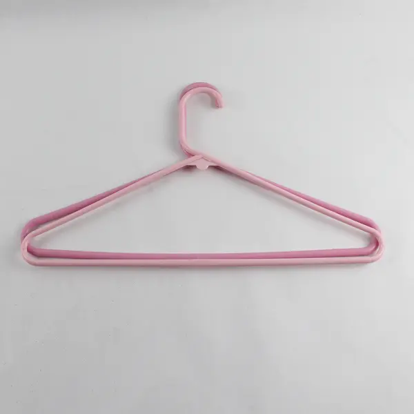 Lot of 5 Light Pink Plastic Clothes Hangers Unbranded