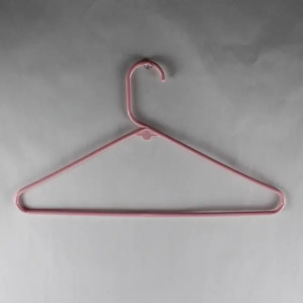 Lot of 5 Light Pink Plastic Clothes Hangers Unbranded