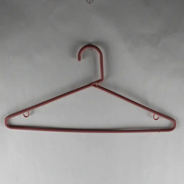 Dusty Rose Pink Plastic Clothes Hangers with Strap Hooks