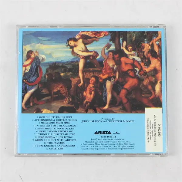 God Shuffled His Feet By Crash Test Dummies (CD, 1993, BMG Music Canada Inc)
