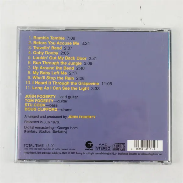 Cosmo's Factory CD by Creedence Clearwater Revival 1970, # FCD-4516-2 