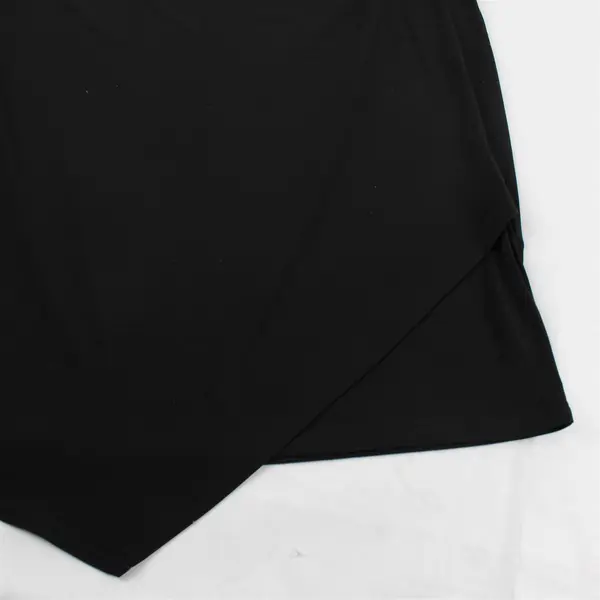 Chico's Solid Black Elastic Waist Midi Pencil Skirt Women's Size 2