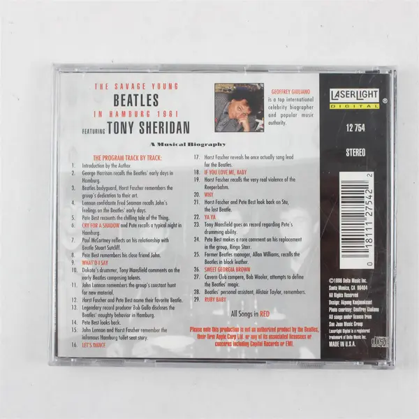 The Savage Young Beatles Hamburg 1961 feat. Tony Sheridan CD 1996 Laserlight