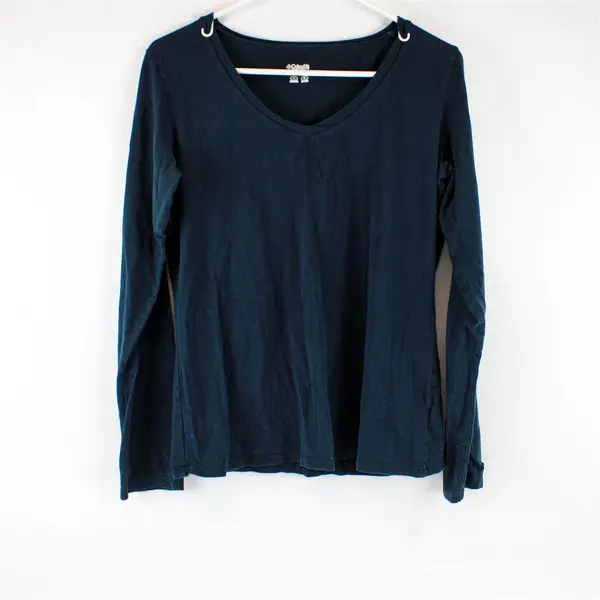 Columbia Women's Long Sleeve T-Shirt Top Dark Teal Size Large