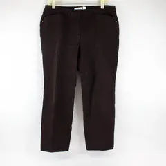 So Slimming by Chico's Dark Brown Straight-Leg Pants Women's Size 2 Short