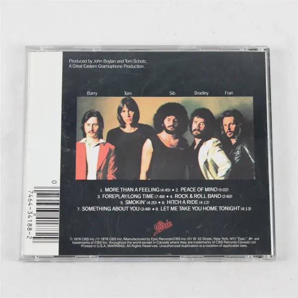 Boston By Boston (CD, 1 Disc, 1976, Epic/CBS Inc, Hard Arena Pop Rock)