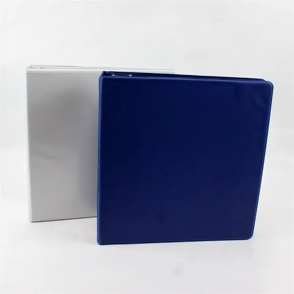 Lot of 2 Blue and White 3-Ring Binders 2.5" School Office Supplies