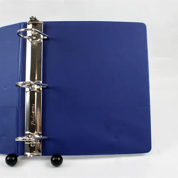 Lot of 2 Blue and White 3-Ring Binders 2.5" School Office Supplies