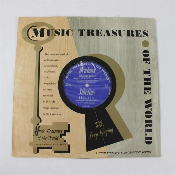 Music Treasures of the World MT 19 Bach Brahms Sibelius 12in Vinyl LP