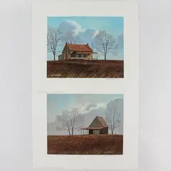 1981 Jim Harrison House And Barn Numbered & Signed Prints  354/1500