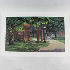 Jim Harrison Fillin' Station 1983 Signed Numbered Limited Edition Art Print