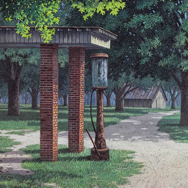 Jim Harrison Fillin' Station 1983 Signed Numbered Limited Edition Art Print