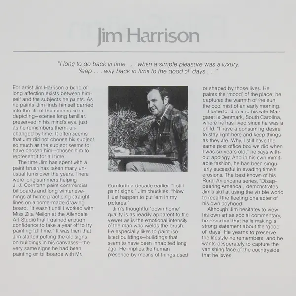 Jim Harrison Fillin' Station 1983 Signed Numbered Limited Edition Art Print