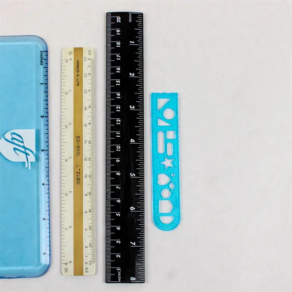Mixed Lot of Six Plastic Rulers: 8, 6, and 3 inches